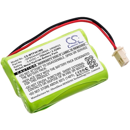 Bsc Preferred Fisher-Price M6163 J2457 TEL10160 J2458 Baby Monitor Replacement Battery CS-MTP481MB.2